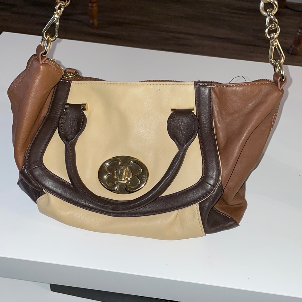 Emma fox multi tone brown and beige purse